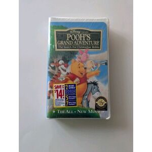 Disney Pooh's Grand Adventure The Search for Christopher Robin VHS SEALED NEW